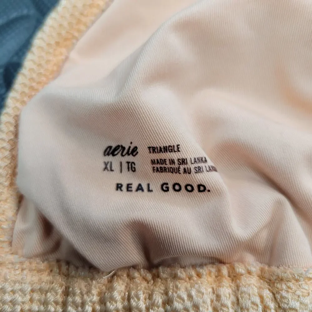 Aerie Bikini Top XL Triangle Neutral Swim Vacation Ready Resort Summer Cruise